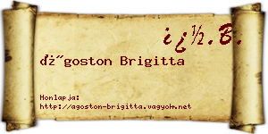 Ágoston Brigitta névjegykártya